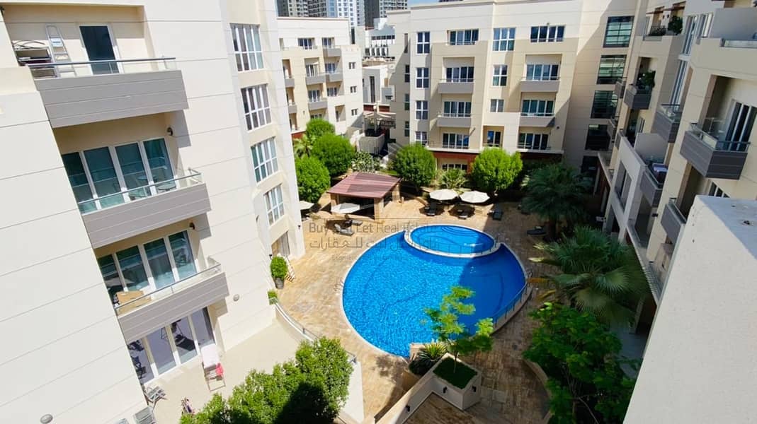 AMAZING RENT/ BIG & SPACIOUS LAYOUT / FURNISHED 1 BR / POOL VIEW/ SANDOVAL GARDEN JVC