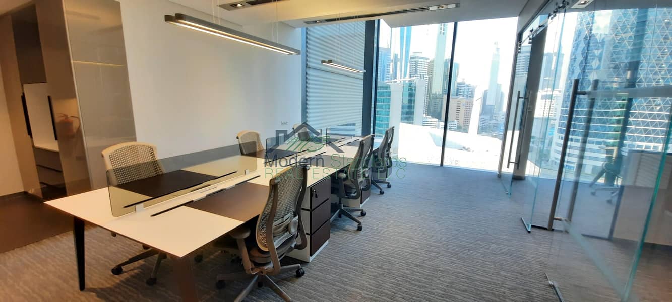 Hi End Fit-Out |  Fully Furnished Office | Included DEWA/AC Chiller | DIFC