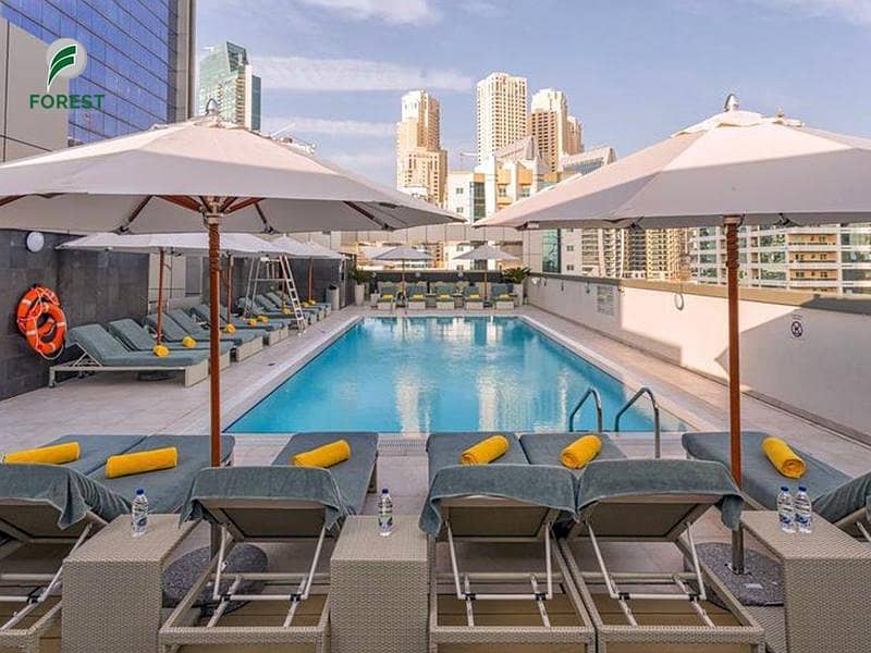 位于迪拜码头，迪拜滨海温德姆酒店 的酒店式公寓 550000 AED - 5511185