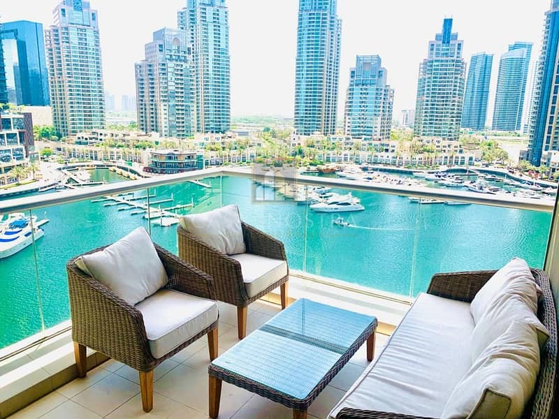Full Marina and Sea View 2BR Iris Blue Tower
