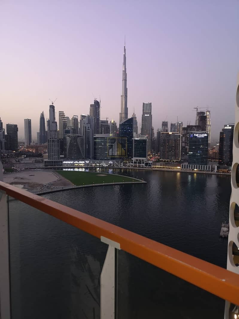 Canal and Burj Khalifa view Brand New Studio
