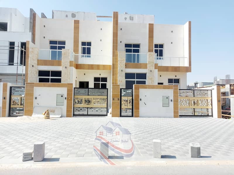 Villa for sale close to the Wajh Hajar mosque without down payment, one of the most luxurious villas in Ajman, with personal construction, at a price