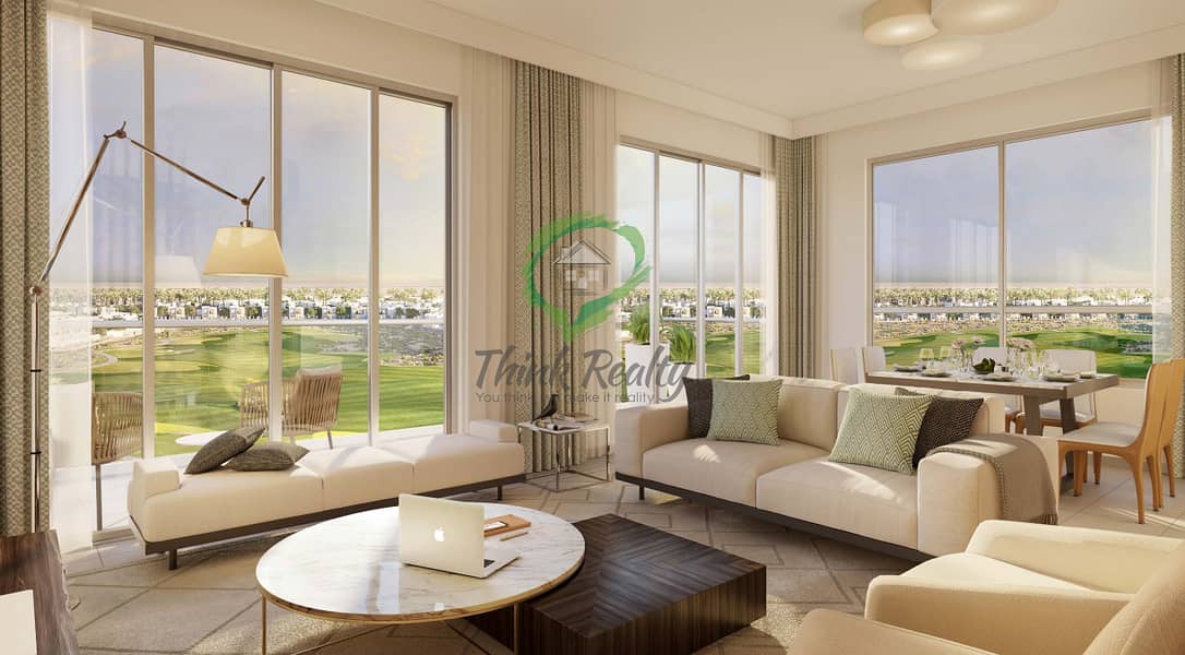 位于迪拜南部街区，艾玛尔南区，高尔夫景观高层豪华住宅 3 卧室的公寓 1900000 AED - 5541080