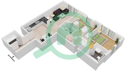 西班牙安达鲁西亚公寓 - 2 卧室公寓单位7 FLOOR 2戶型图