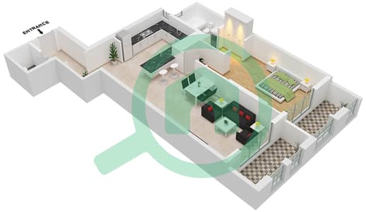 西班牙安达鲁西亚公寓 - 1 卧室公寓单位14 FLOOR 2戶型图