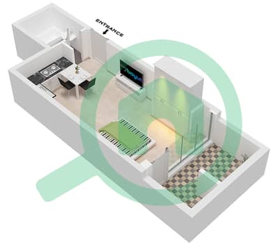 Spanish Tower - Studio Apartment Unit 7 FLOOR 3 Floor plan