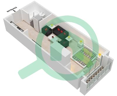 Spanish Tower - Studio Apartment Unit 18 FLOOR 5 Floor plan