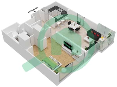 Vida Residence 1 - 1 Bedroom Apartment Unit 6 FLOOR 9-11 Floor plan