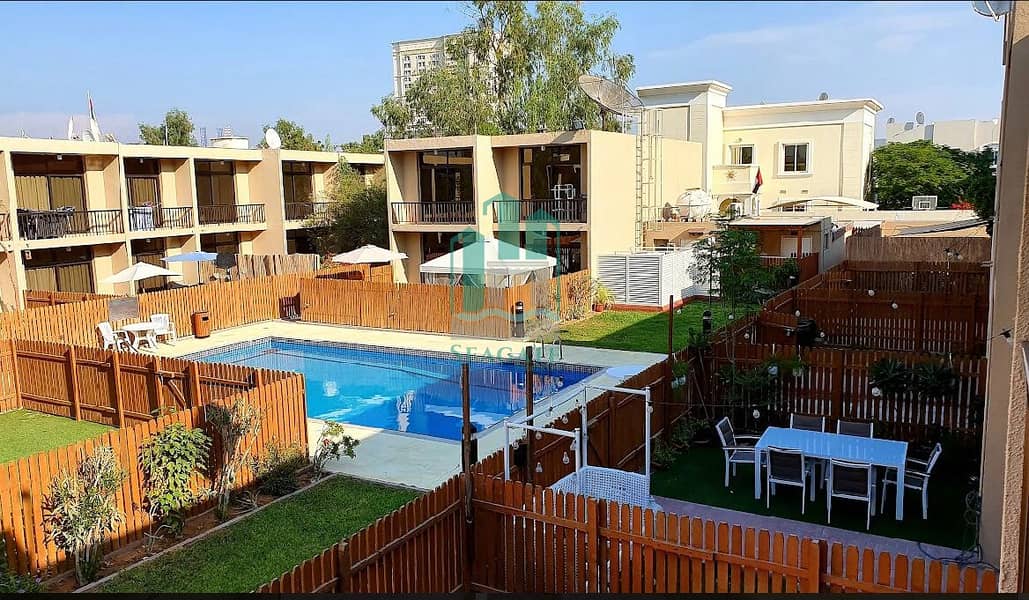 Fully Renovated 3 bedroom villa shared pool Al Badaa