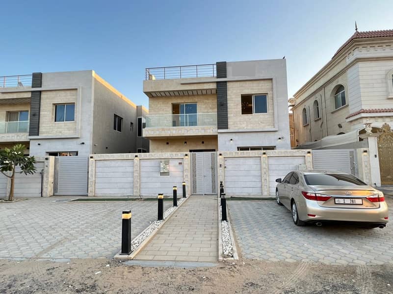 BRAND NEW VILLA FOR RENT 5 BEDROOMS WITH HALL MAJLIS  IN AL RAWDA1 AJMAN IN 80,000/- AED YEARLY