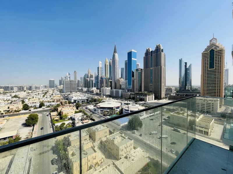 BURJ KHALIFA VIEW BRAND NEW 2 BEDROOMS WITH MAIDS