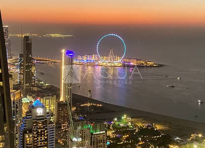 شقة 2 غرفة نوم للايجار في دبي مارينا، دبي - Full sea view | High floor | Nicely Furnished شقة 2 غرفة نوم للايجار في دبي مارينا، دبي - Full sea view | High floor | Nicely Furnished