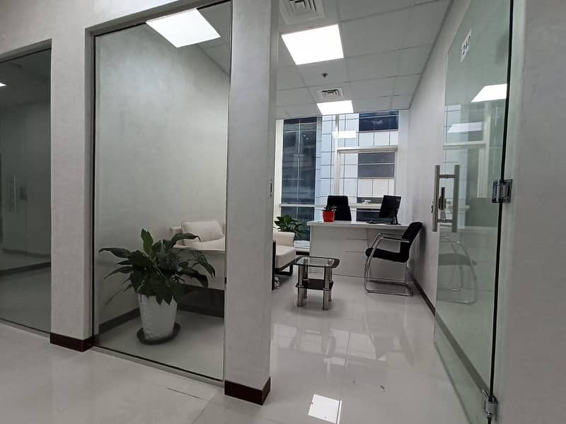 Brand New Furnished Private Offices with FREE HI SPEED WI FI, ELECTRICITY, AC etc