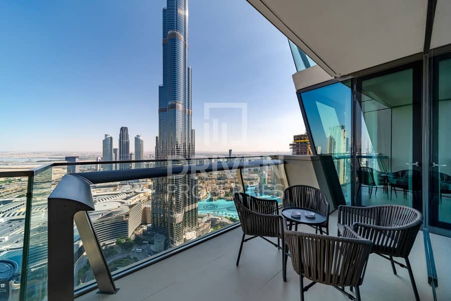 Burj Khalifa and Fountain View | Furnished