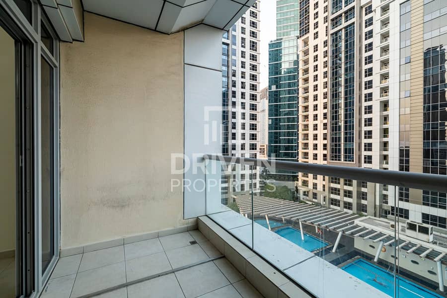 9 Vacant | Well-kept Unit with a Pool View