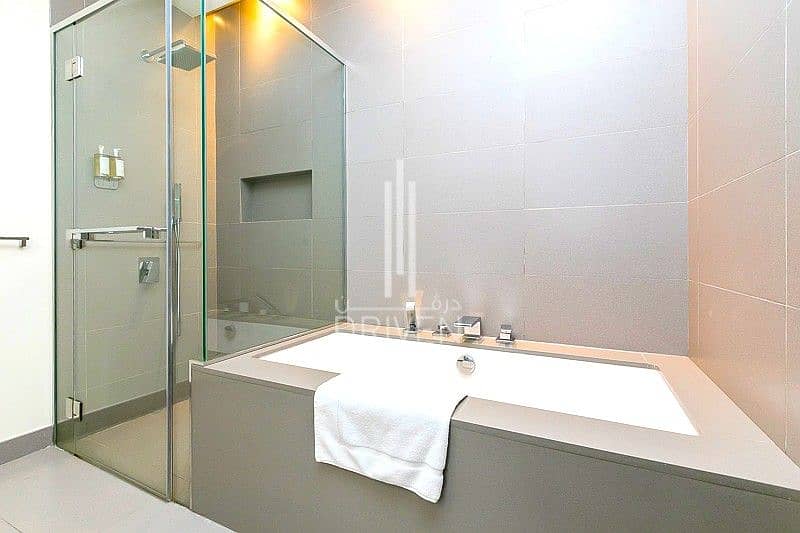 7 Bright Fully Furnished 2 BR in High Floor