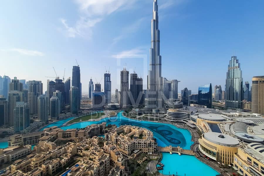 Elegant with Full Burj and Fountain View