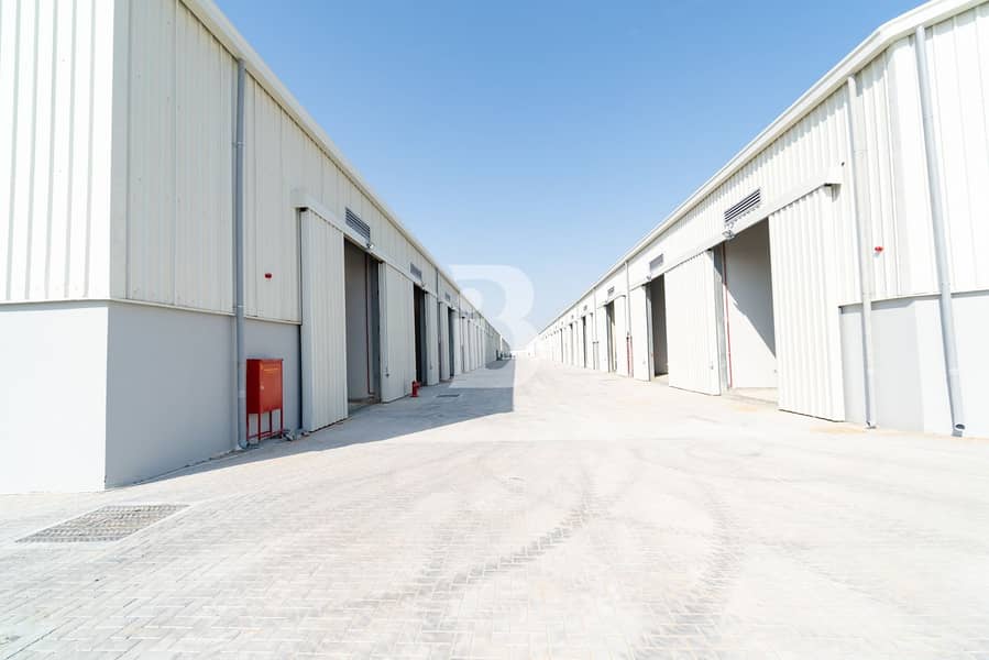 Incl Tax | Brand New warehouses |AED 20 Per Sqf