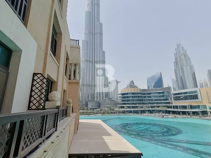 14 Fountain & Burj Khalifa view | 1BR  2 balconies