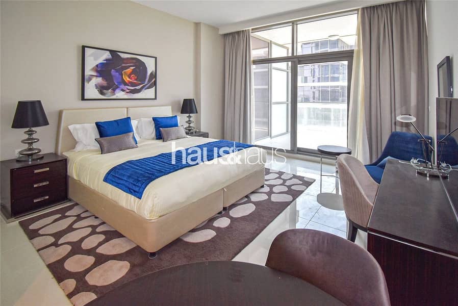 1 Furnished Studio with Balcony | Golf Course Views|