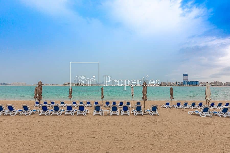 15 2BR+Maid | Furnished | Private Beach