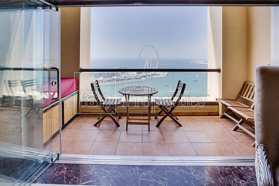 6 Sea & Dubai Eye View | Fully upgraded 3 Beds Loft