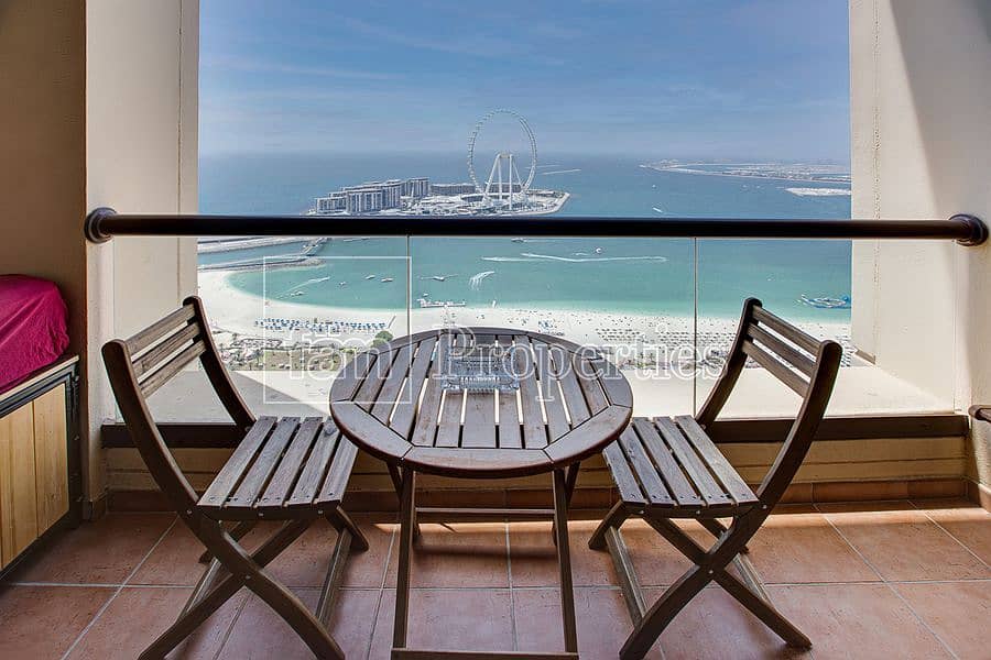 7 Sea & Dubai Eye View | Fully upgraded 3 Beds Loft