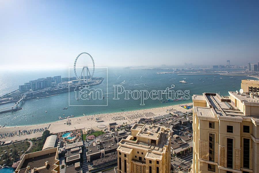 10 Sea & Dubai Eye View | Fully upgraded 3 Beds Loft