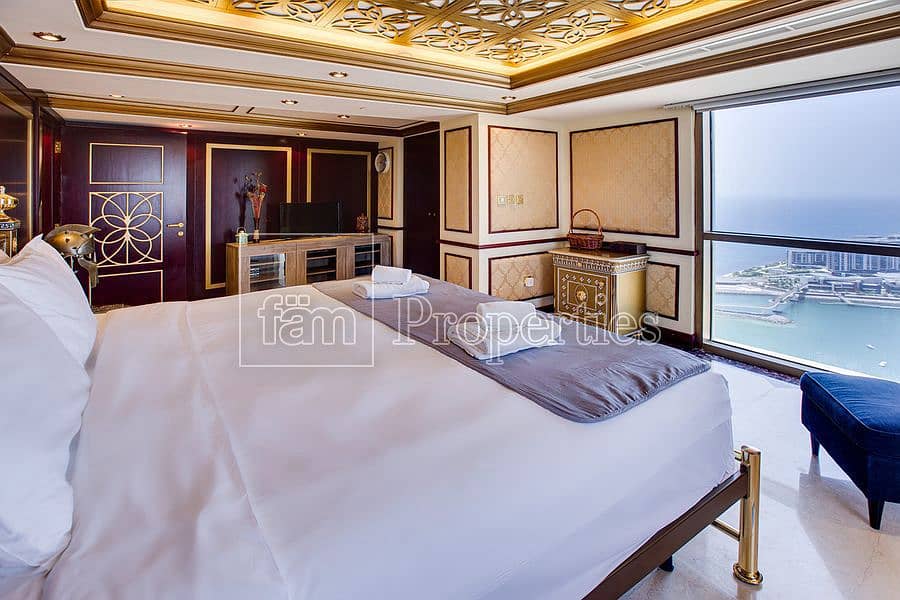 15 Sea & Dubai Eye View | Fully upgraded 3 Beds Loft