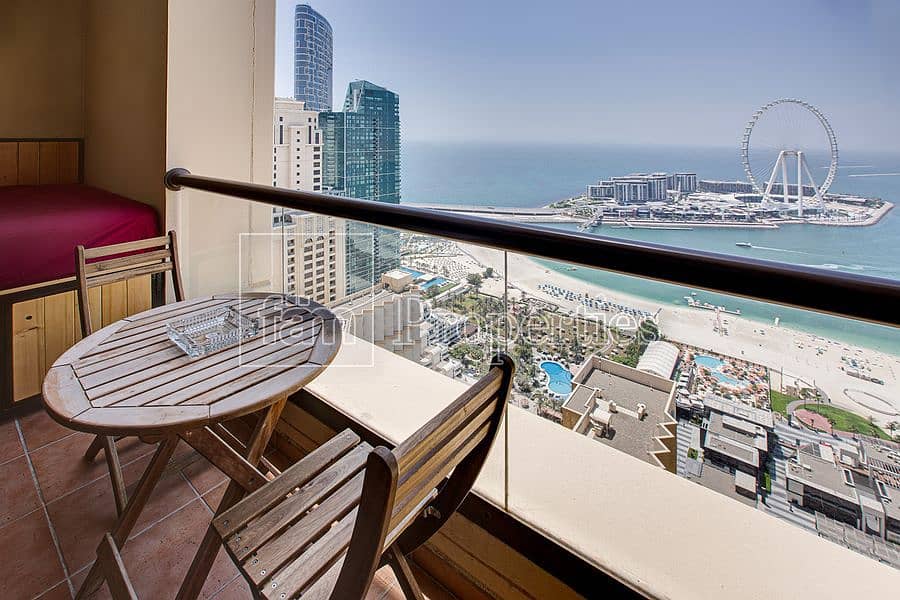34 Sea & Dubai Eye View | Fully upgraded 3 Beds Loft