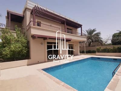 6 Bedroom Villa for Rent in Al Raha Golf Gardens, Abu Dhabi - Corner | Single Row Villa | Vacant | Private Pool