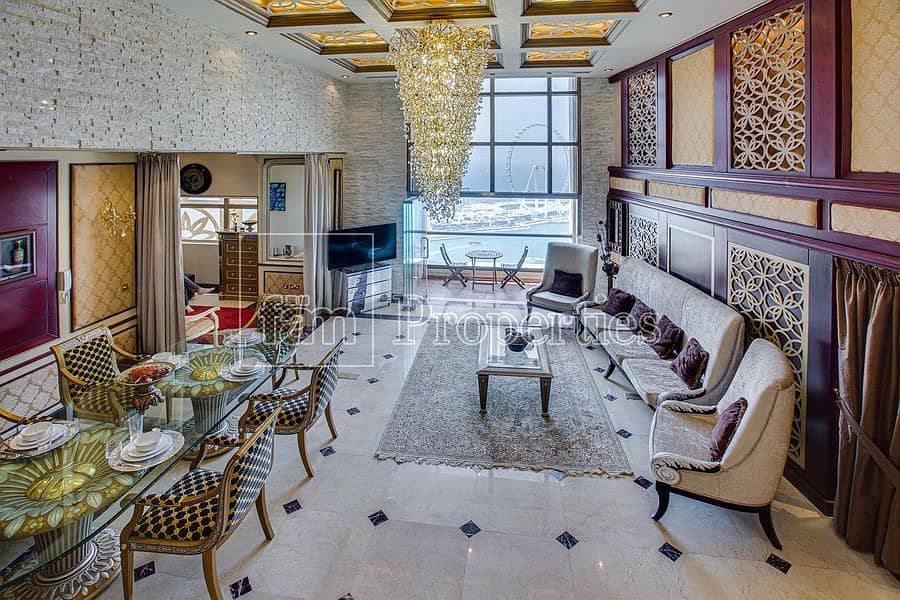 93 Sea & Dubai Eye View | Fully upgraded 3 Beds Loft