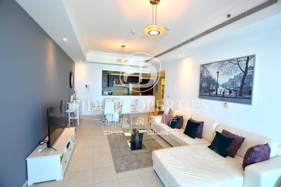 Fully Furnished | High Floor | Canal  and Sea View