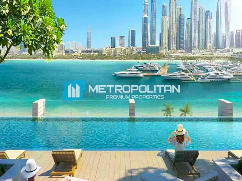 位于迪拜港，艾玛尔海滨社区，皇宫海滩公寓 2 卧室的公寓 3700000 AED - 5522075