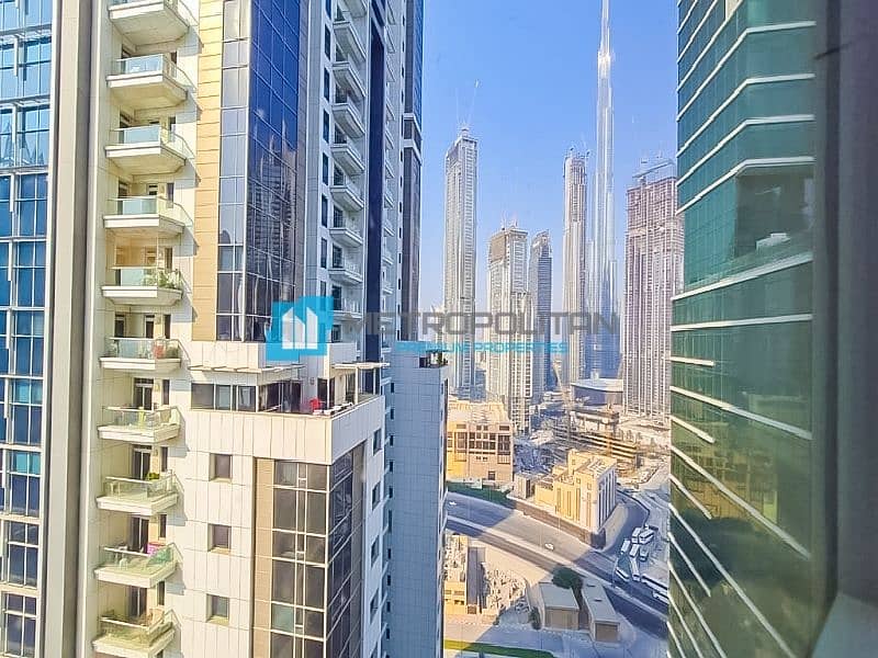 Fitted Office| Burj View| 4 Parkings| High Floor