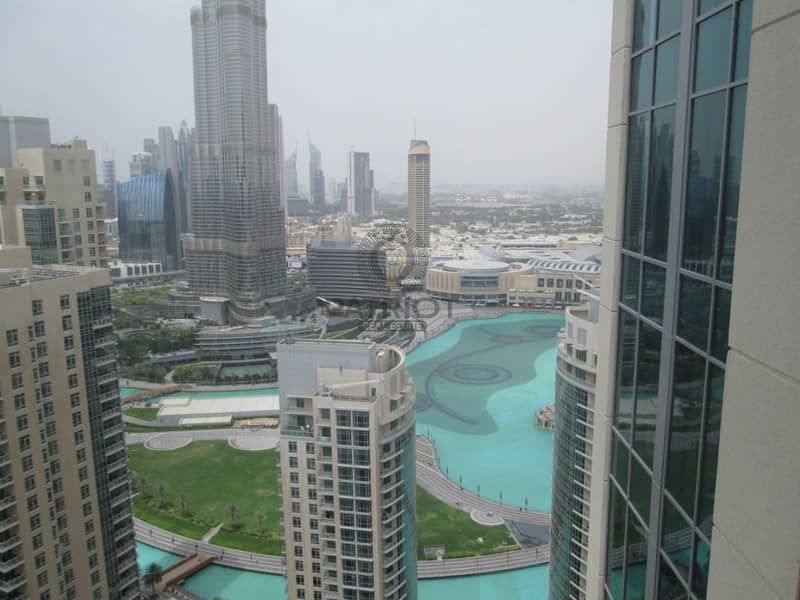 1 BR | Vacant | Full Burj Khalifa View | Fountain View | Discounted Price