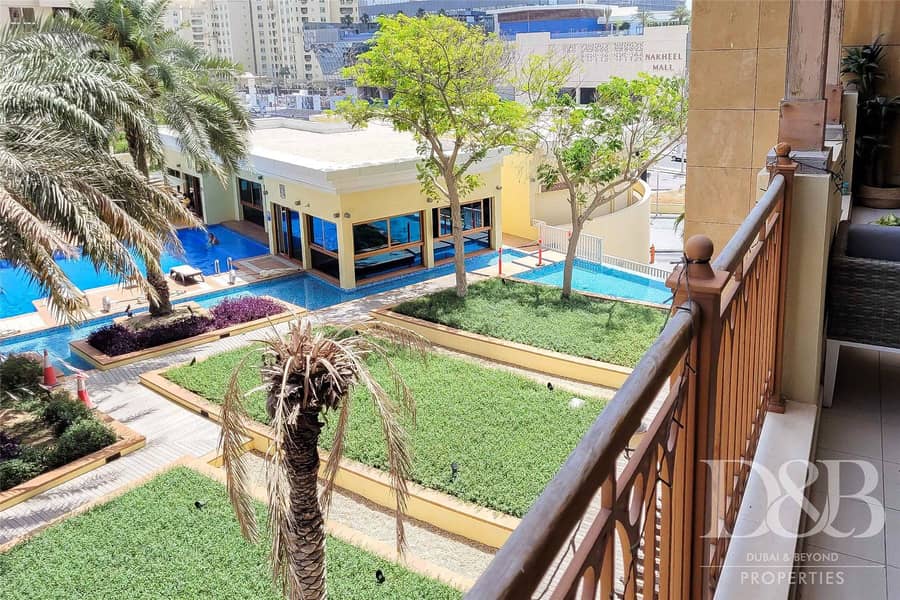 11 Pool Side Views | Spacious Balcony | Rented