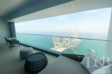 فلیٹ 2 غرفة نوم للايجار في جميرا بيتش ريزيدنس، دبي - Full Sea View | High Floor | Serviced