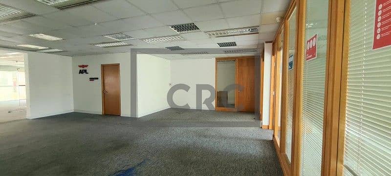 16 Free DEWA | Full Floor| Fitted Partitioned