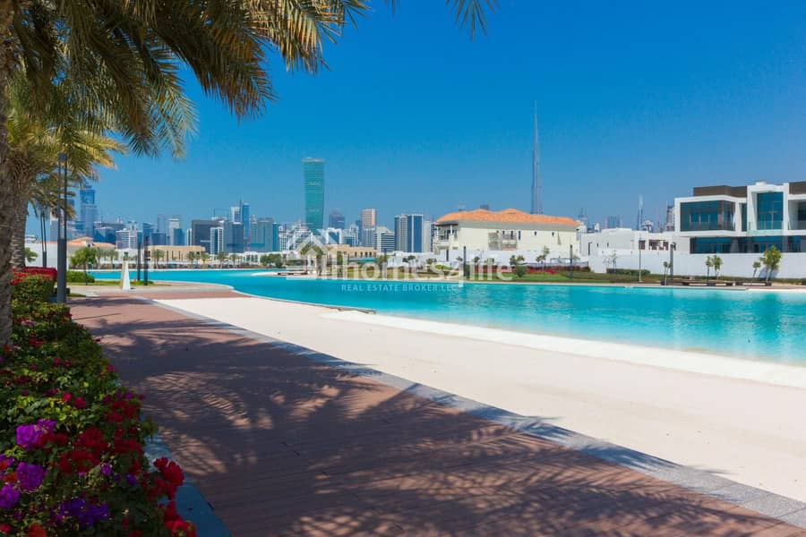 2 Premium villa plots on a crystal lagoon in the heart of Dubai