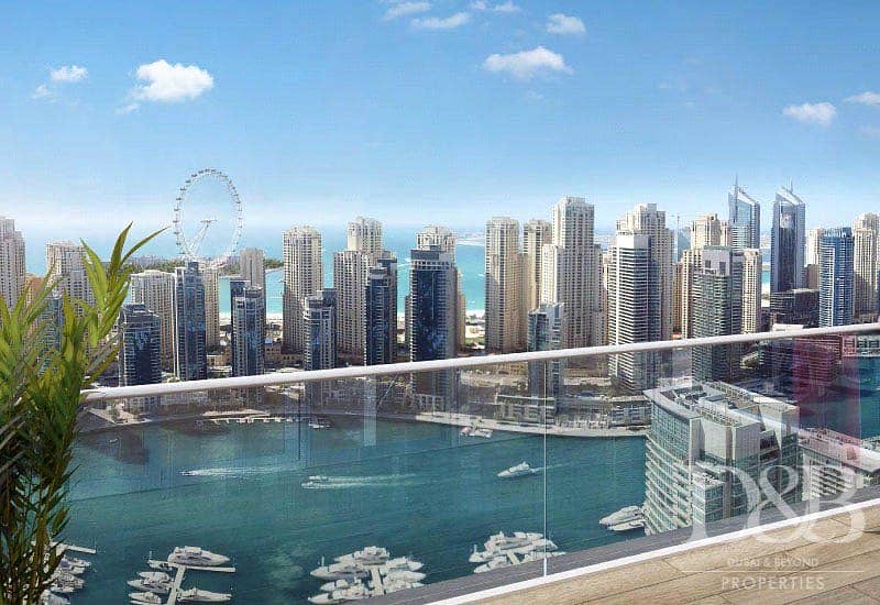 位于迪拜码头，迪拜滨海维达公寓 4 卧室的顶楼公寓 7200000 AED - 5328813