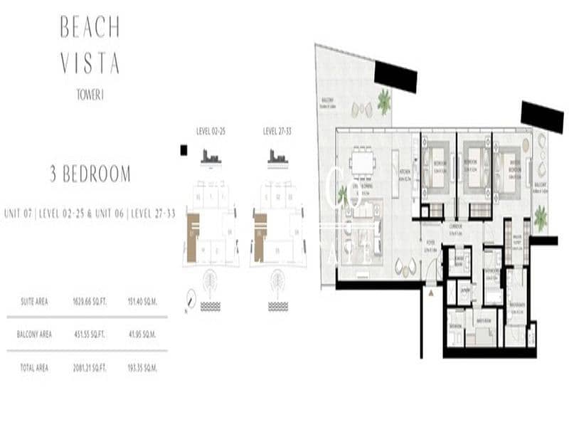 6 V HIGH FLOOR | FULL PALM VIEW | 3 YR PAYMENT PLAN