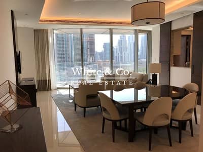 2 Bedroom Apartment for Rent in Downtown Dubai, Dubai - Mid Floor | Burj Khalifa View | Bills Included