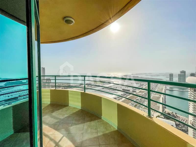 13 Sea & Palm view / Unfurnished / Vacant / Rare unit