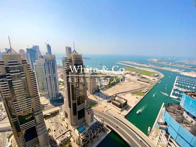 3 Bedroom Apartment for Rent in Dubai Marina, Dubai - VACANT | FULLY FURNISHED | DUBAI EYE AND SEA VIEWS