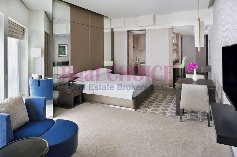 位于迪拜湾，迪拜健康城，凯悦溪畔高地公寓式酒店 的公寓 125000 AED - 4357602