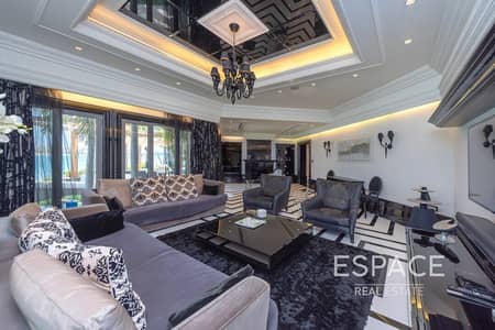 فیلا 5 غرف نوم للبيع في نخلة جميرا، دبي - Luxury Upgraded 5 Bed Signature Villa | High Number | Vacant