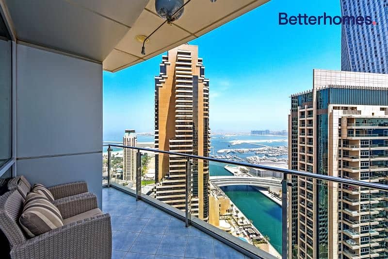 位于迪拜码头，滨海阳台公寓大楼 3 卧室的公寓 2500000 AED - 5531037