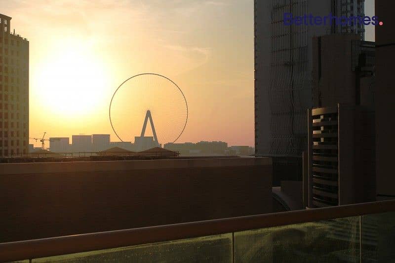 10 Huge Studio l Balcony l Dubai Eye View | Chiller Free