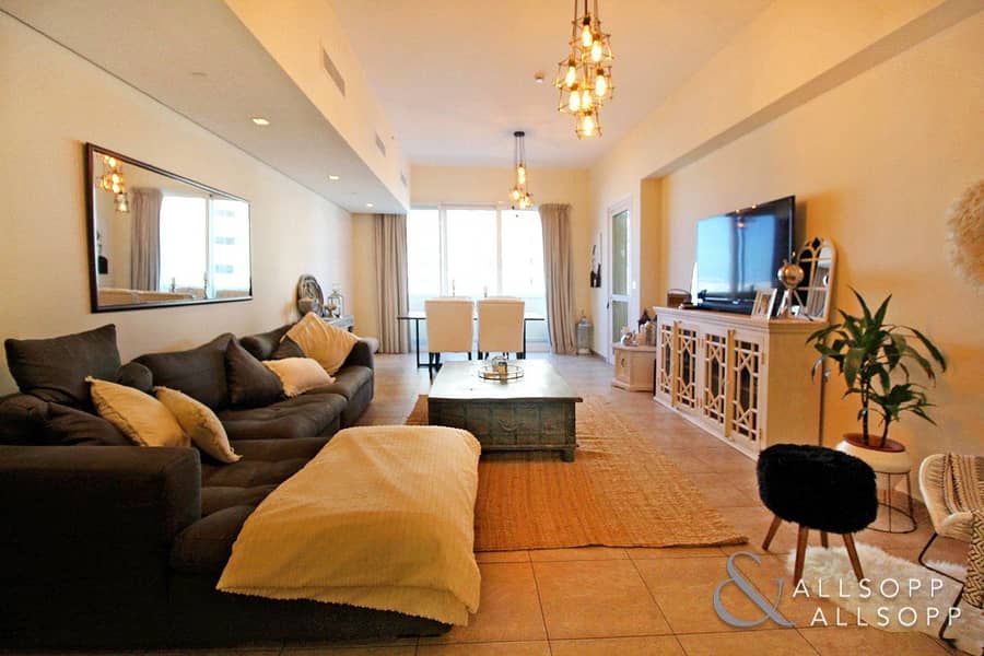 4 Sea and Palm View | Large Balcony | 2 Beds